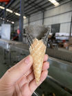 Linha de produção totalmente automático do cone de gelado com material de aço inoxidável