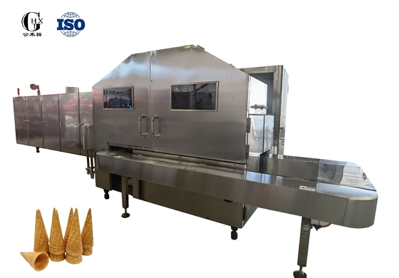 3.37kw controle PLC Máquina automática de fabricação de cone de açúcar em aço inoxidável 304