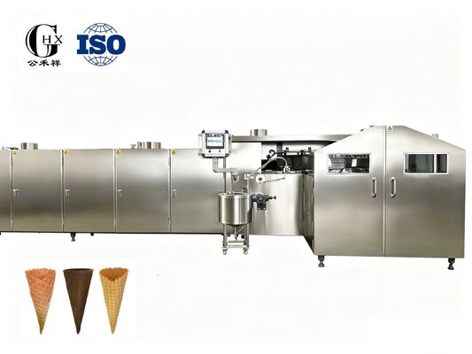 Bom preço. Máquina de cozimento de cone de açúcar de alta potência, tipo túnel, linha automática, potência 5000-5800 pcs/h on-line