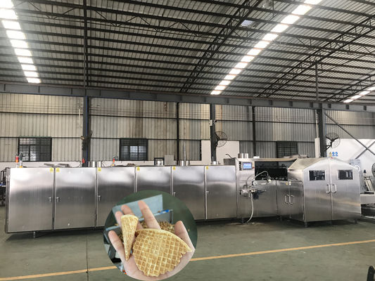 Bom preço. linha de produção Sugar Cone Making Machine industrial do cone de gelado 10000pcs/h on-line