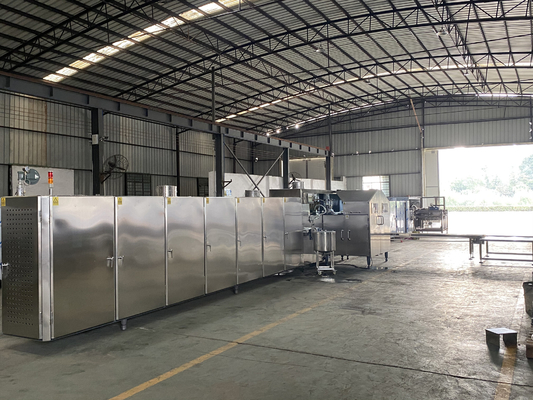 Bom preço. controle do PLC de Schneider da máquina do cone da bolacha do gelado de 7500pcs/H 4.37kw on-line