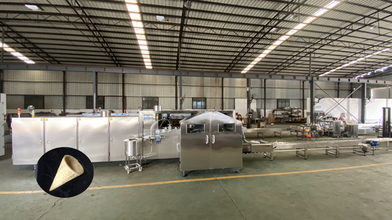 Bom preço. Auto linha de produção rolada do cone de gelado da máquina do cone do açúcar on-line