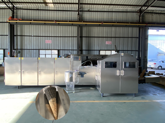 Máquina totalmente automático Multiffunctional 3800pcs/H Sugar Cone Machine do cone de gelado