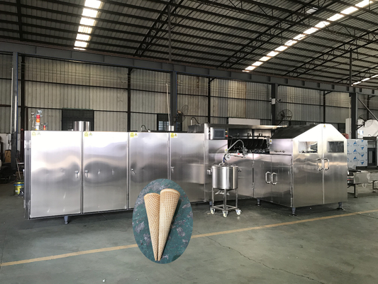 Bom preço. Processamento térmico 2000 pçs/H Máquina de assar casquinha de sorvete Controle Plc on-line