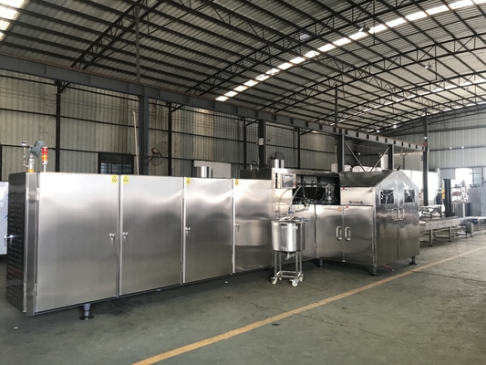 Bom preço. Linha de produção comercial processamento térmico do cone de gelado 3800pcs/H on-line