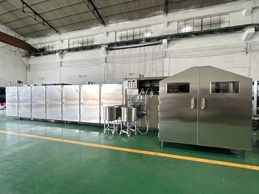 Bom preço. Linha de Máquina para Fabricação de Cone de Açúcar Padrão 110mm-115mm, Cone de Duas Cores, Saída da Máquina 6000 unidades por hora, Controle Totalmente Automático pelo Sistema PLC SIEMENS/DELTA on-line