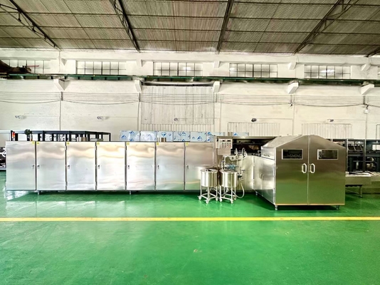 Bom preço. Linha de produção de automação inteligente para cones de açúcar consistentes e perfeitos, 53 placas de cozedura de forno com produção de 6000 unidades por hora on-line