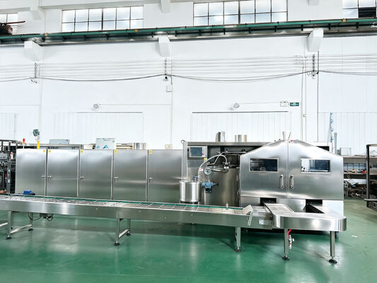 Bom preço. Linha de produção automática de casquinhas de sorvete de fábrica direta, 45 conjuntos de placas de cozimento de ferro fundido dúctil, produção de 5000 unidades/hora on-line