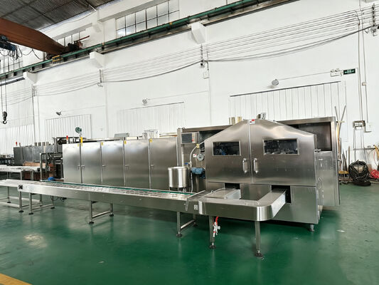 Linha de produção automática de cone de sorvete Aplicação comercial Capaz de produzir vários tamanhos de cone