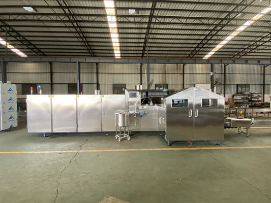 linha de produção do cone de gelado do PLC 4000pcs/H de 120mm