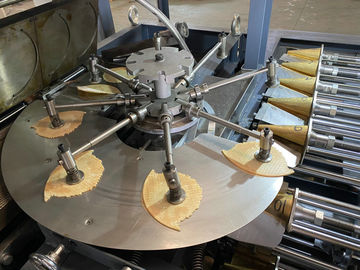 Bom preço. Linha de produção de alta velocidade do cone de gelado para a fábrica do alimento de petisco, fábrica da bebida on-line