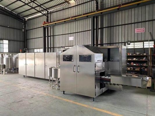 Máquina automática completa Sugar Cone Production Line do cone de gelado de 17,5 graus
