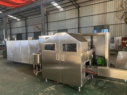 Máquina da fabricação de biscoitos do cone de gelado de L6.6xW2.1xH2m com sistema do PLC