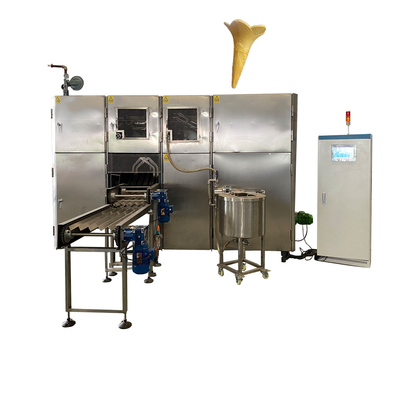 Cone automático completo do waffle 2.25KW que faz a construção de aço da máquina